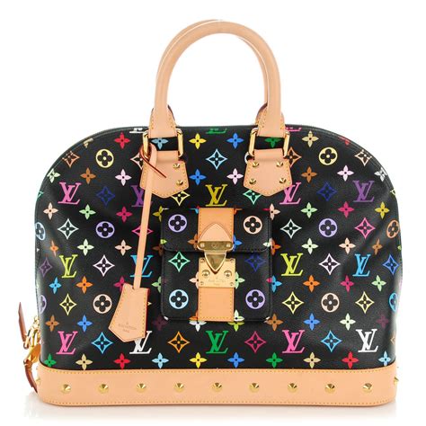 lv alma black multicolor medium price|louis vuitton alma mm canvas.